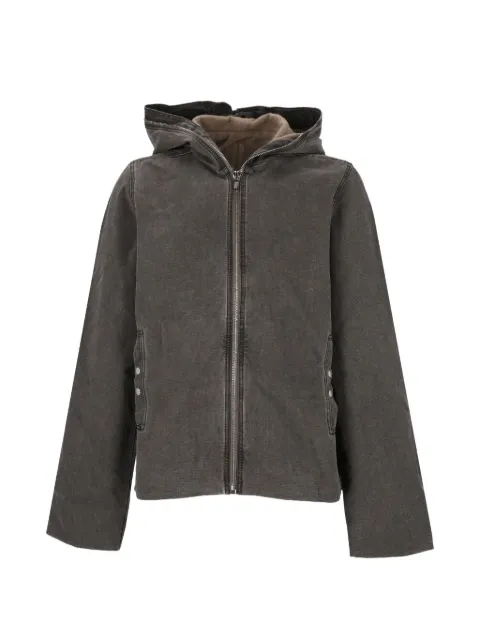 Rick Owens DRKSHDW Gimp zip-up hooded jacket