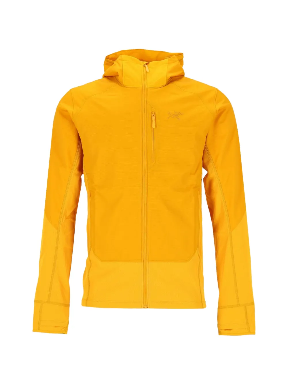 Arc'teryx Delta Hybrid zip-up hoodie - Yellow