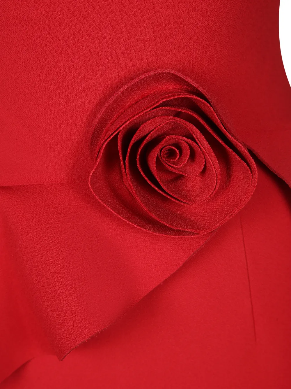 ROTATE BIRGER CHRISTENSEN long flower strapless maxi dress red Rood