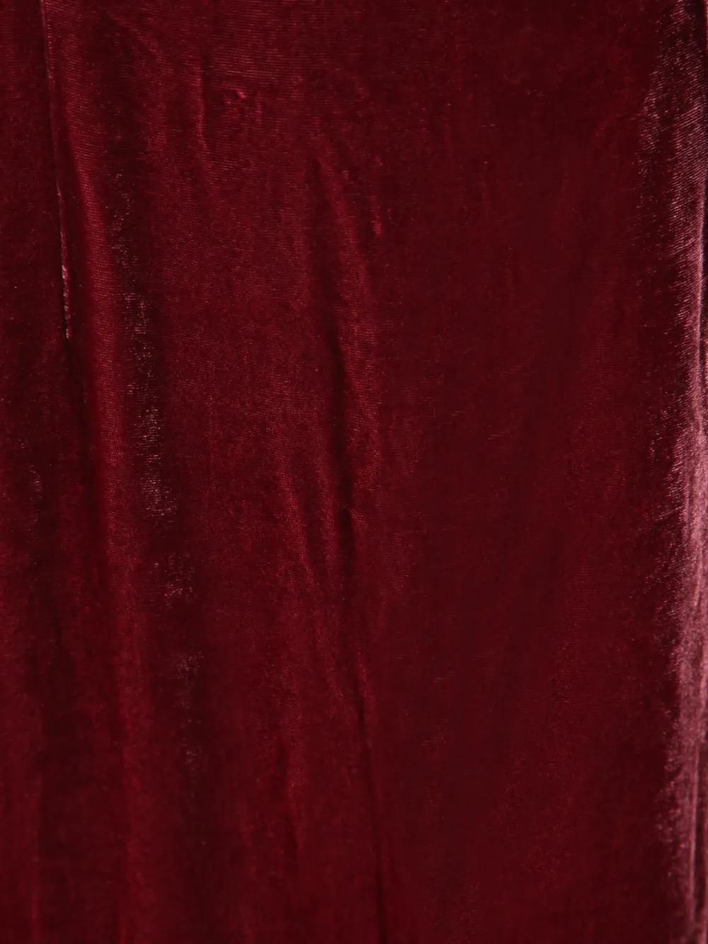ROTATE BIRGER CHRISTENSEN silk velvet strap dress dark red Rood