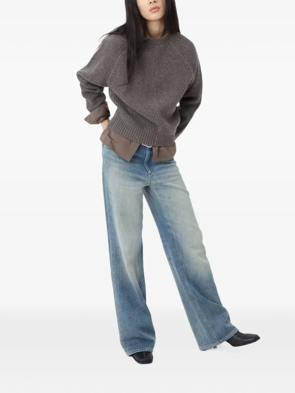 Won Hundred Bena raglan-sleeve sweater Bruin