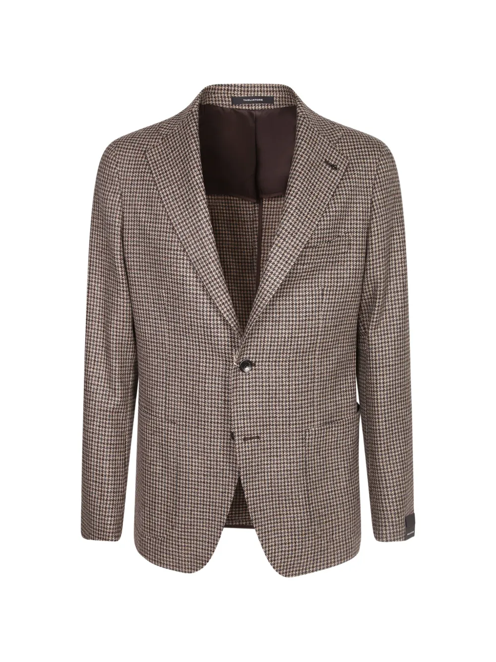 Tagliatore houndstooth-pattern jacket - Marron