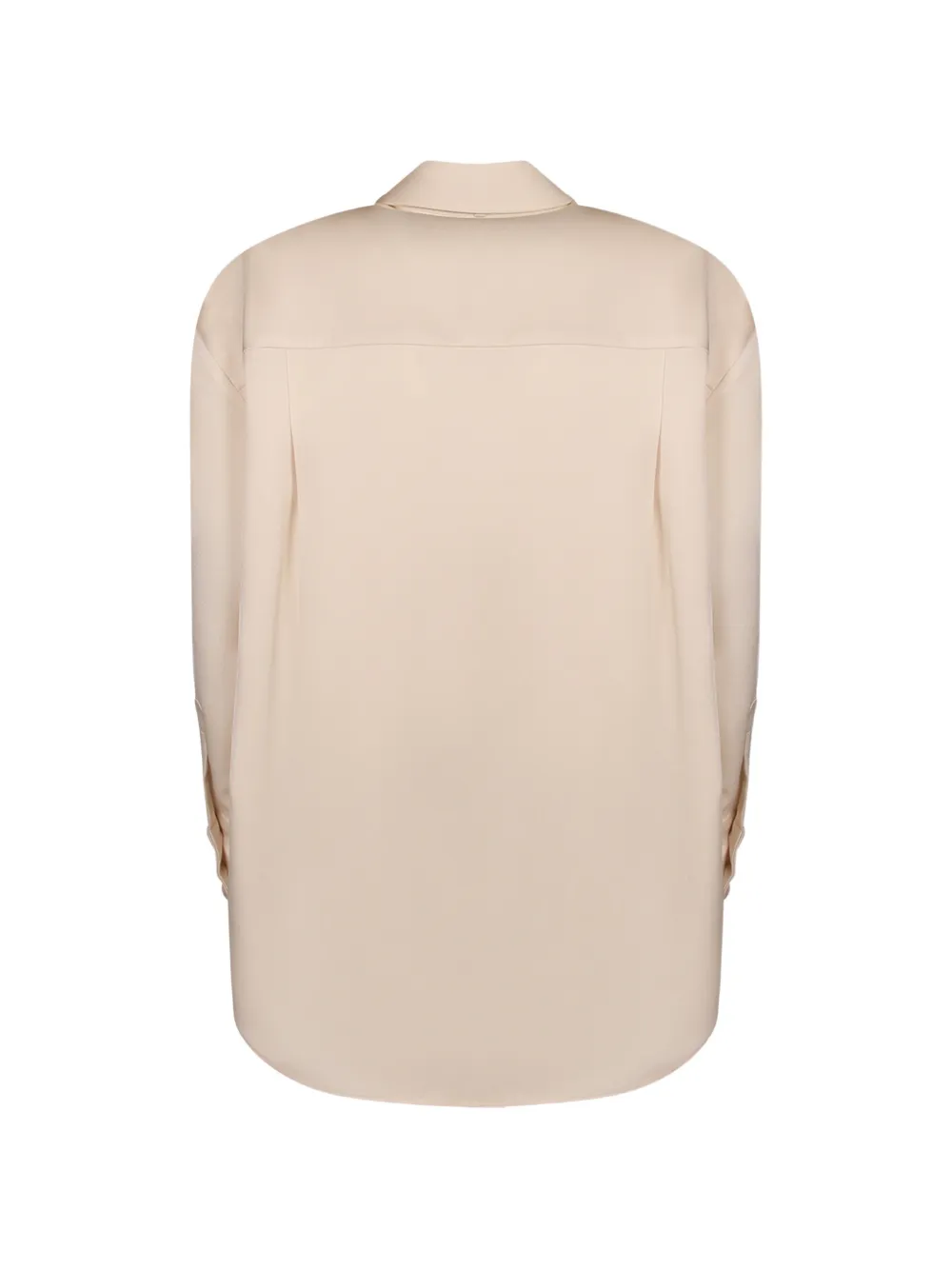 Blanca Vita Blouse met gestrikte hals en lange mouwen Beige