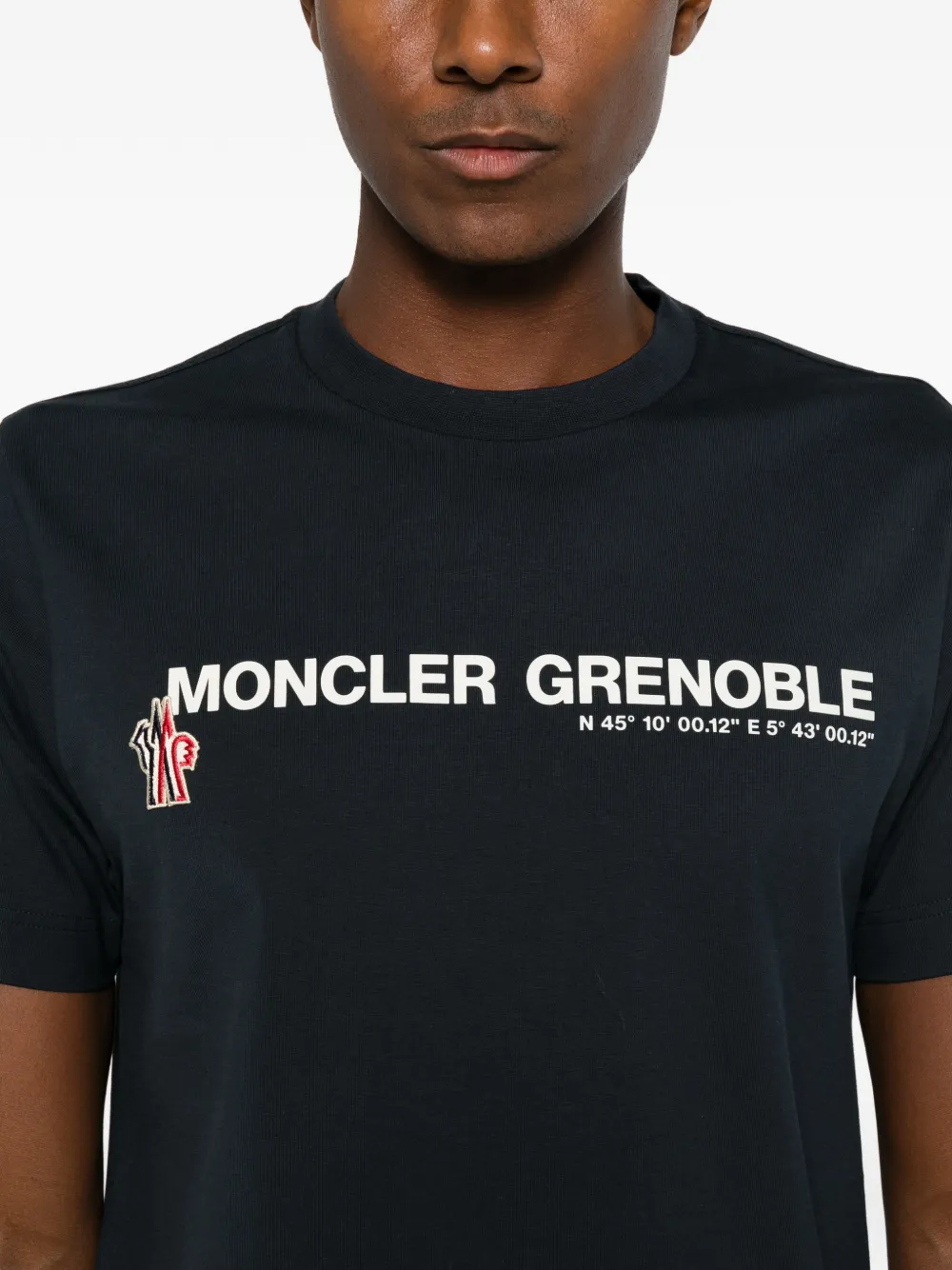 Moncler Grenoble logo-print T-shirt Blauw