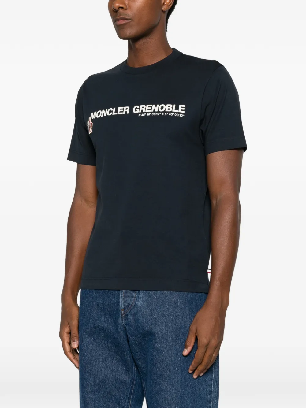 Moncler Grenoble logo-print T-shirt Blauw