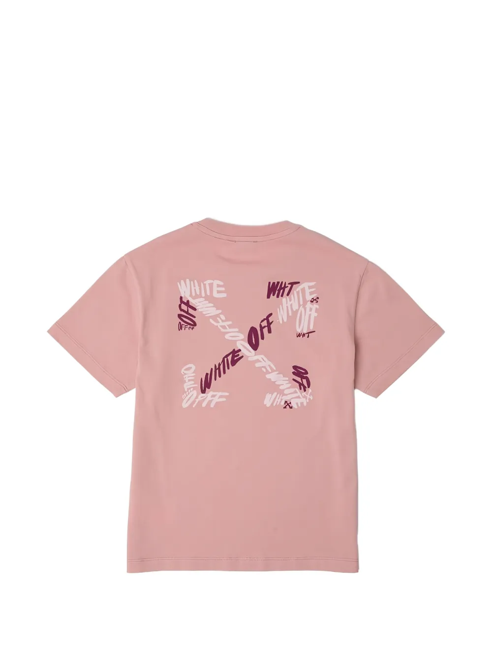 Off-White Kids T-shirt met logoprint Roze