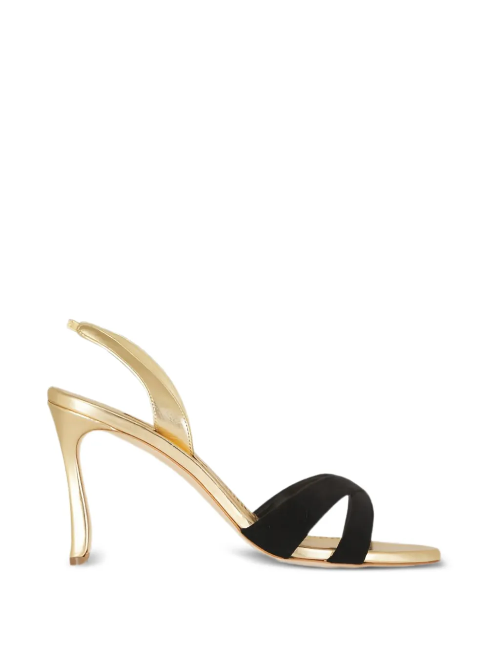 Manolo Blahnik sandales à brides croisées - Or