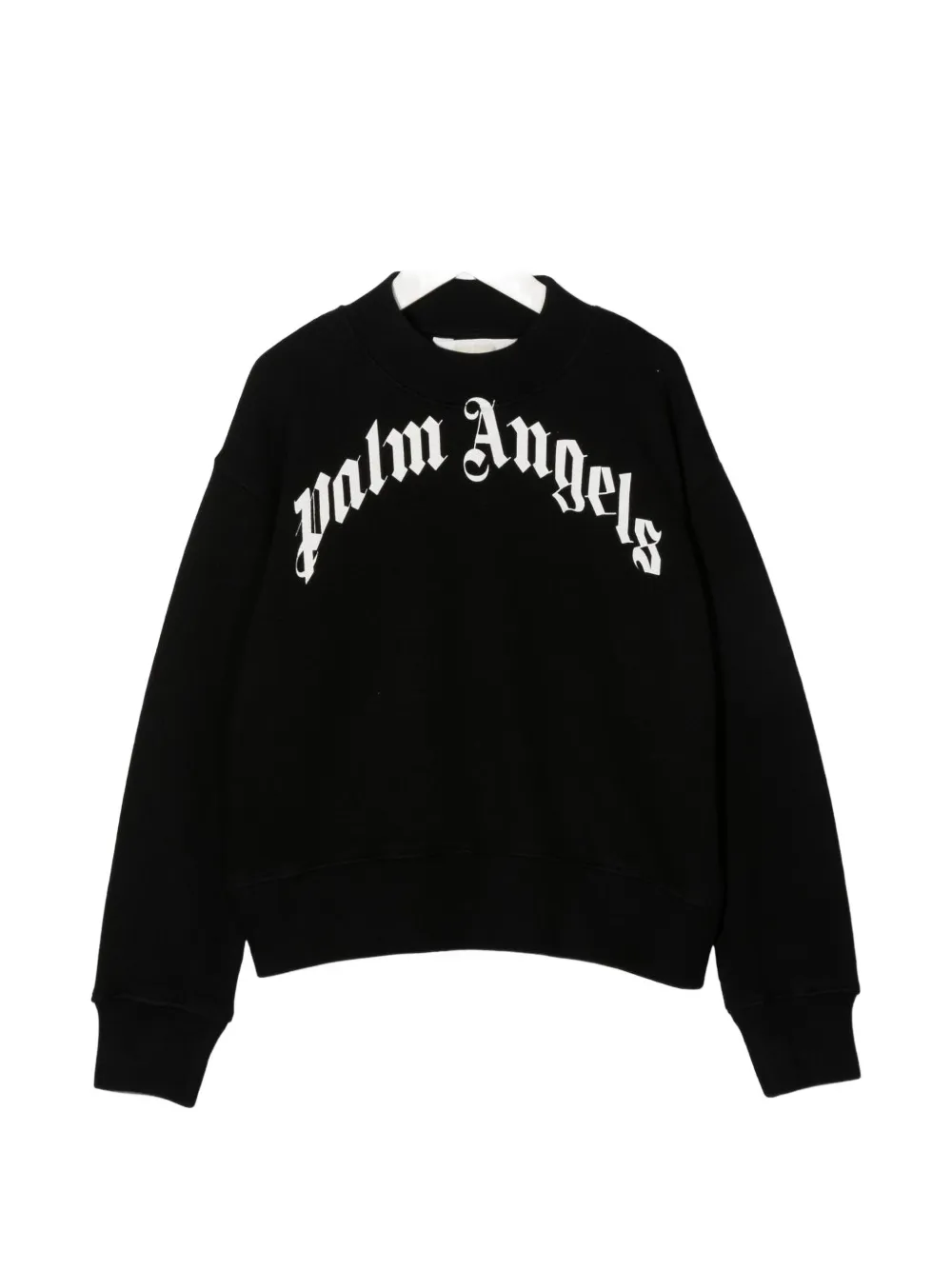 Palm Angels Kids logo-print sweatshirt - Schwarz