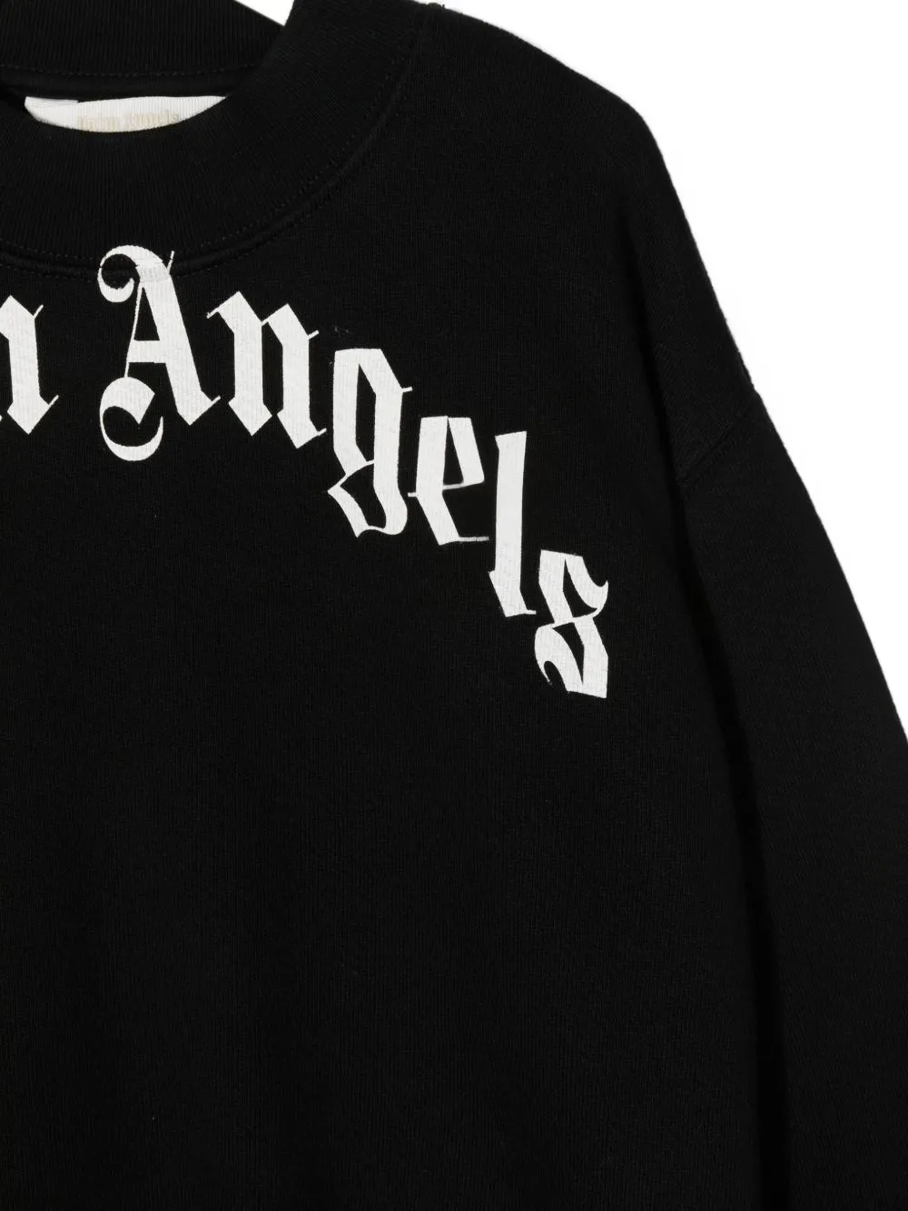 Palm Angels Kids logo-print sweatshirt Zwart