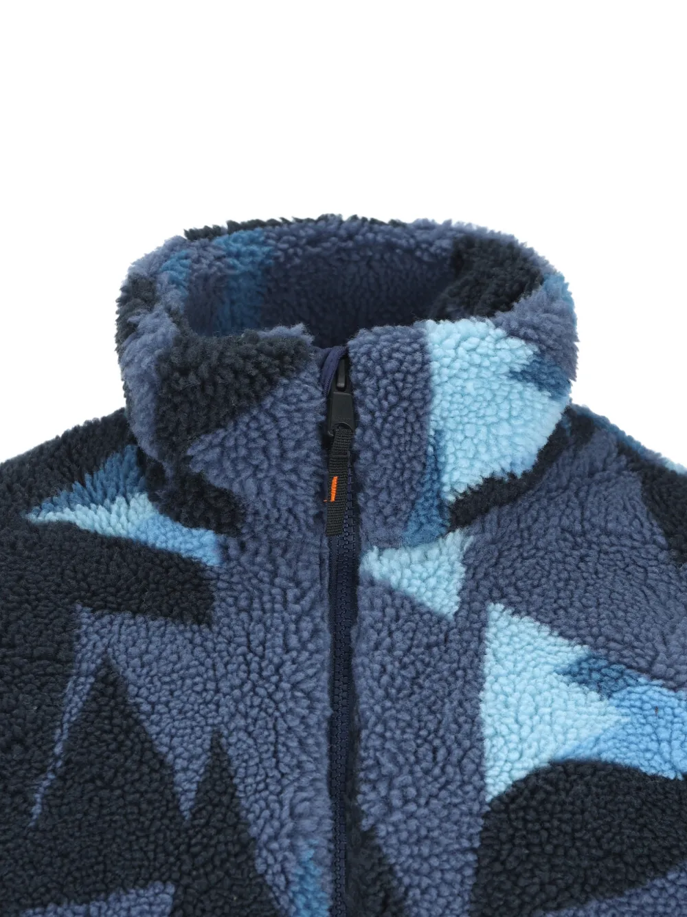 Napapijri Sweater met geometrische print en rits Blauw