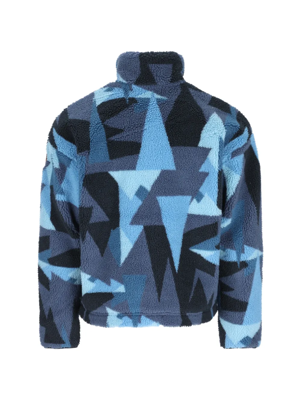 Napapijri Sweater met geometrische print en rits Blauw