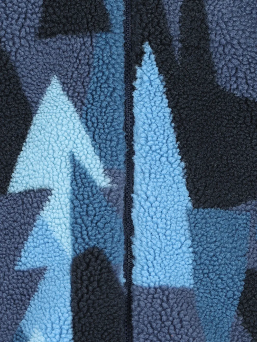 Napapijri Sweater met geometrische print en rits Blauw