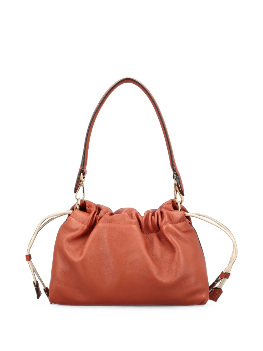FENDI Mamma Baguette medium leren schoudertas Bruin