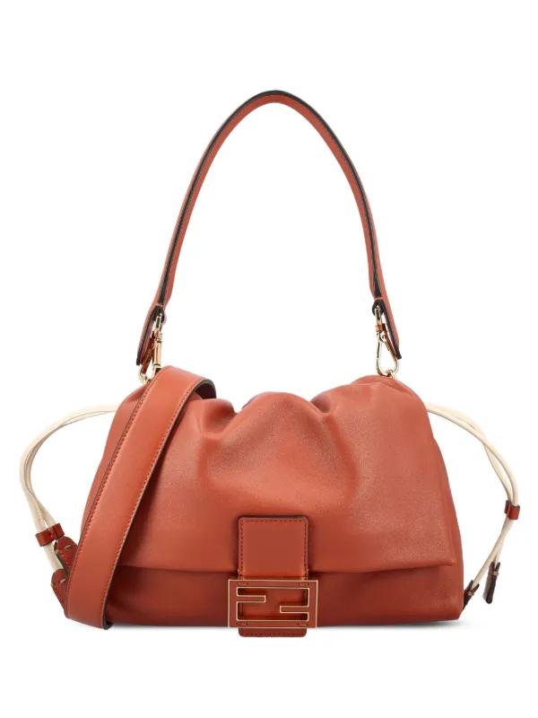 Fendi Mamma Baguette Medium Bag in Brown