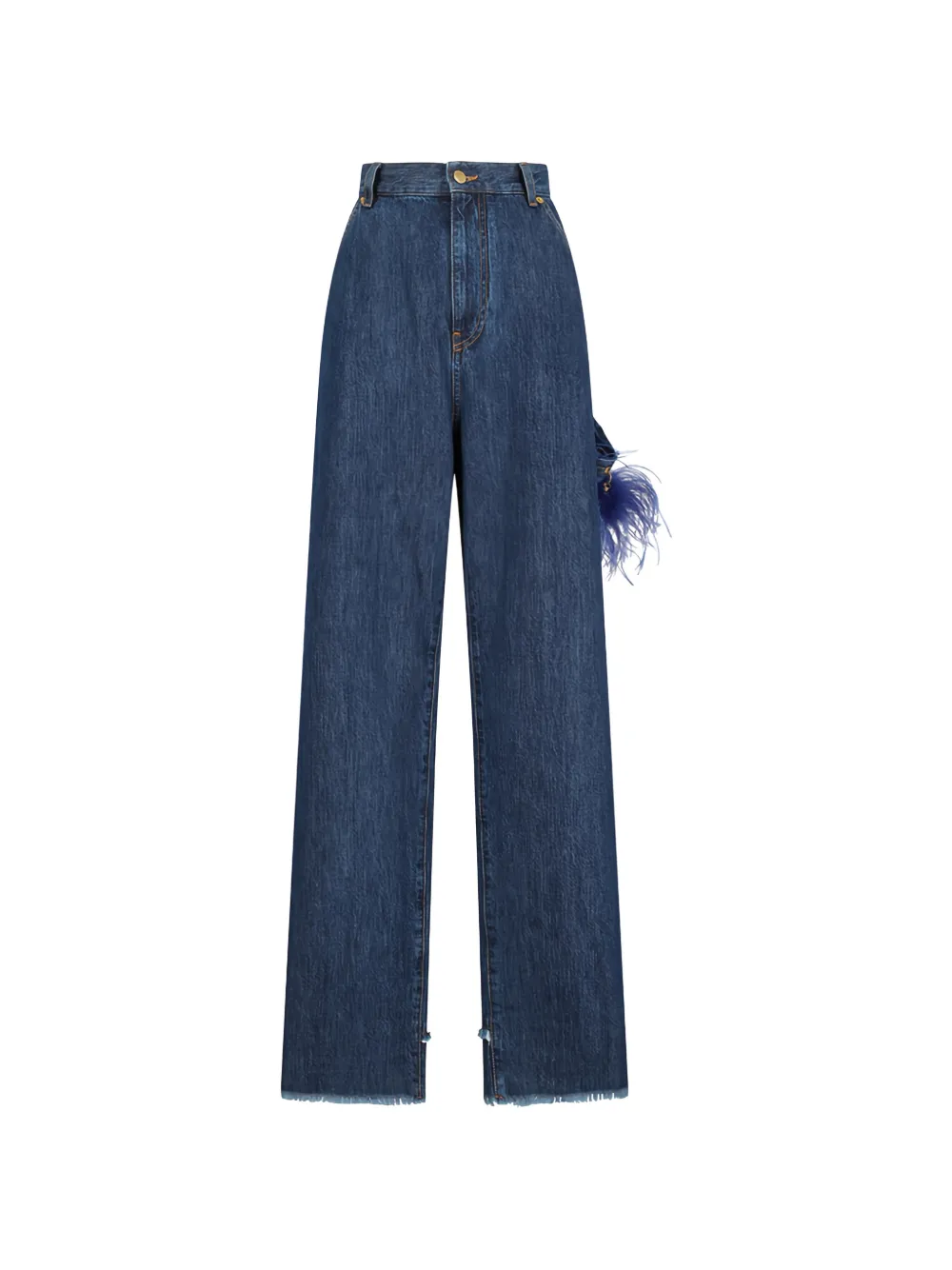DARKPARK Lisa feather-chain jeans - Blau
