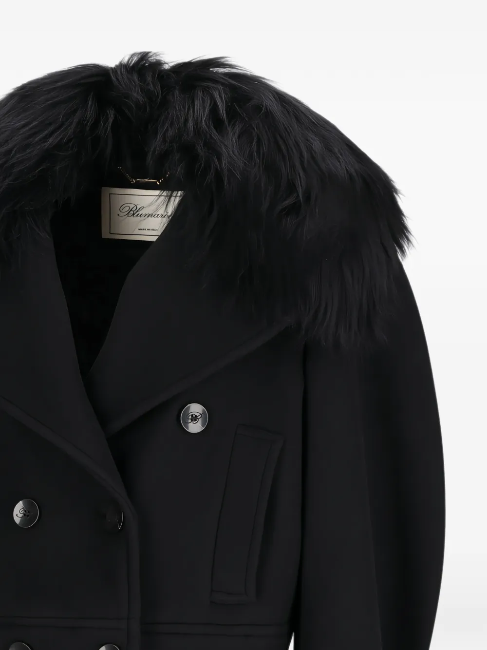 Blumarine double-breasted fastening jacket Zwart