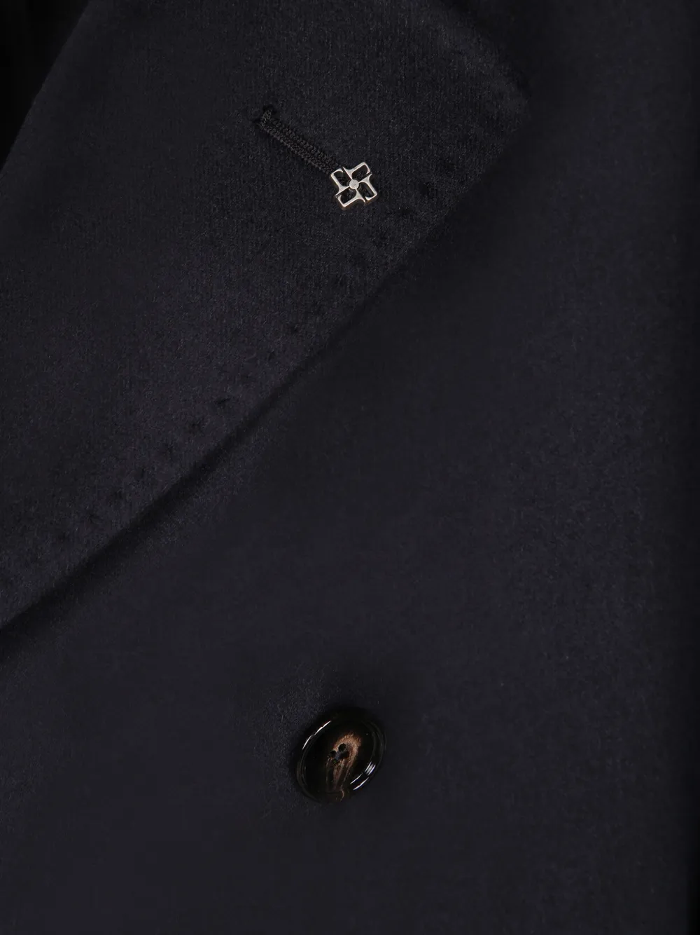 Tagliatore double-breasted peak-lapel coat Blauw