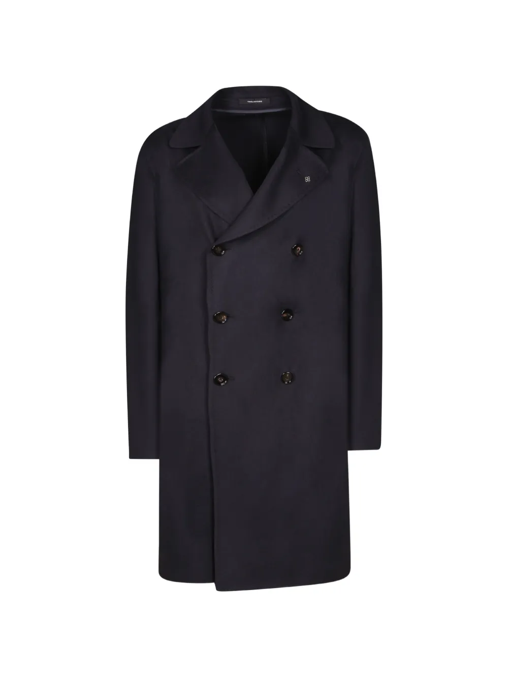 Tagliatore double-breasted peak-lapel coat Blauw