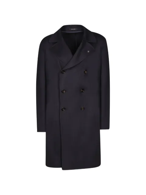 Tagliatore double-breasted peak-lapel coat