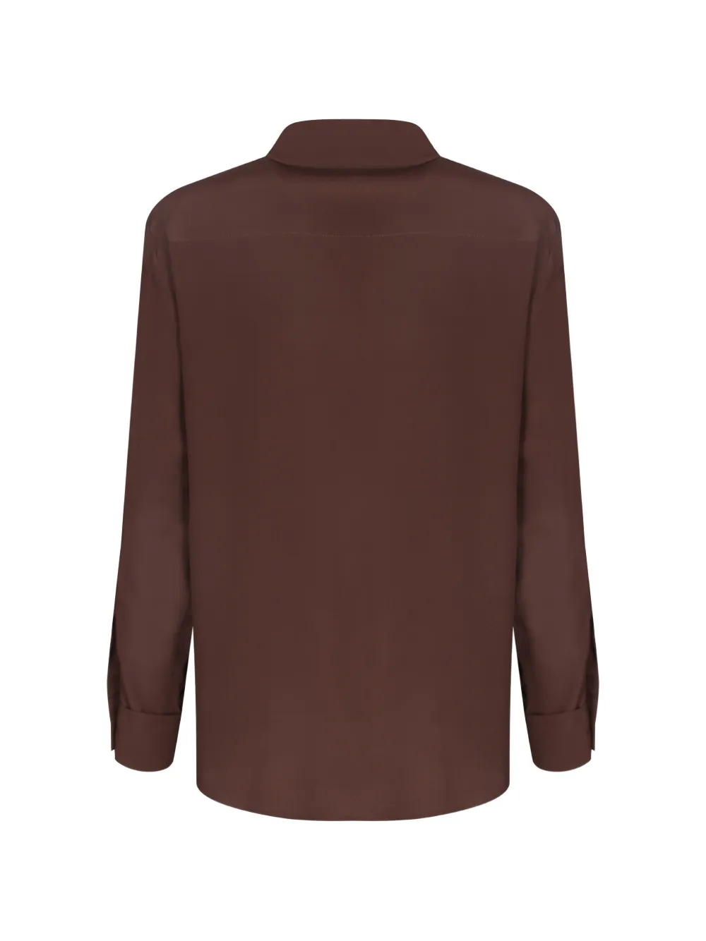 Blanca Vita Button-up blouse met lange mouwen Bruin