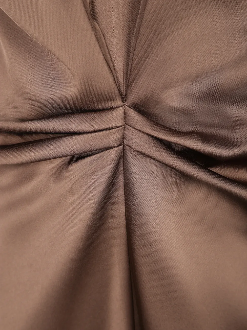 Blanca Vita Midi-jurk met V-hals Bruin