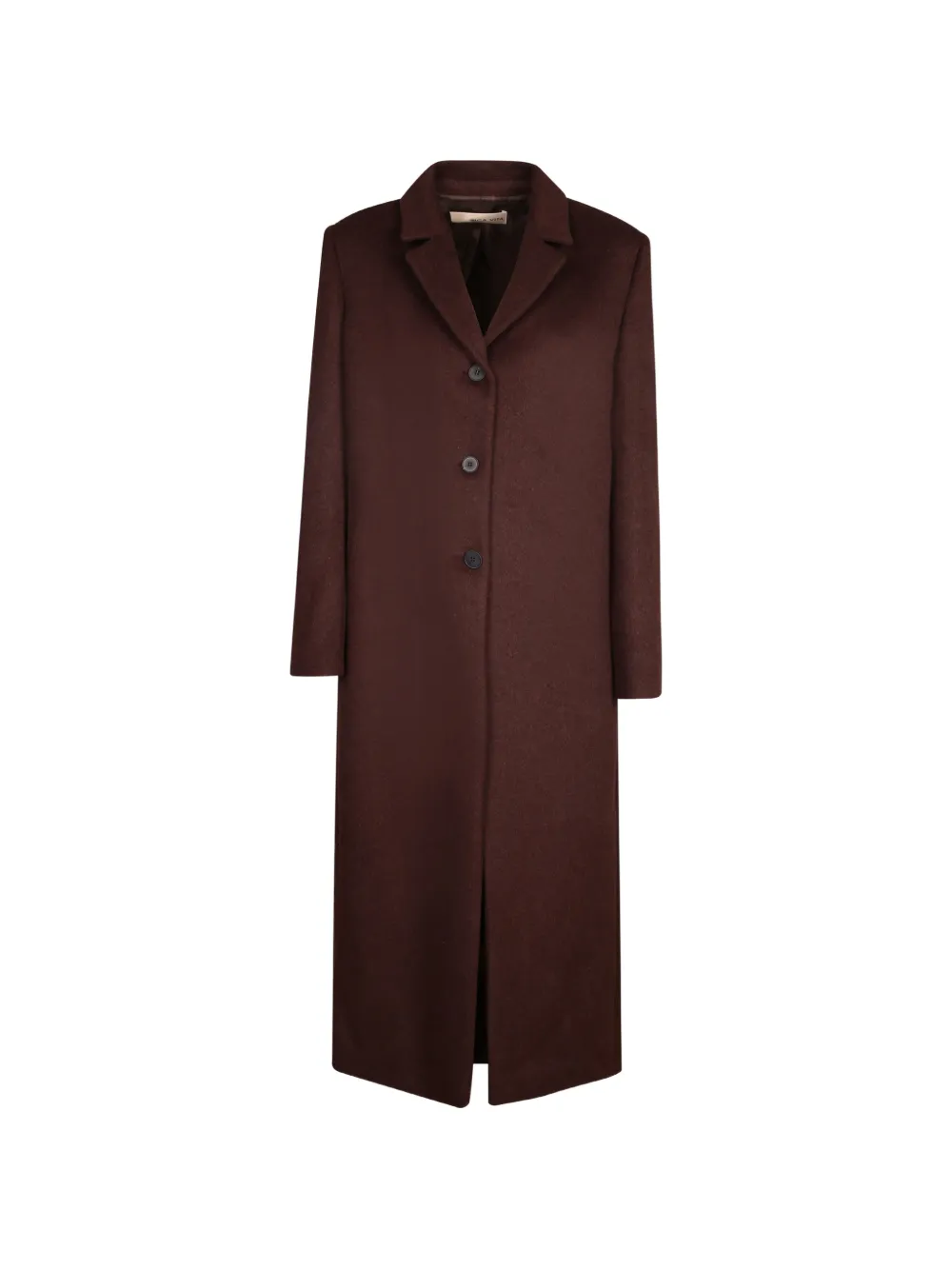 Blanca Vita single-breasted notched-lapels coat - Marron Blanca Vita single-breasted notched-lapels coat - Marron