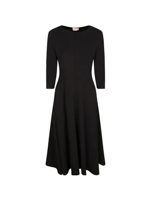 Blanca Vita robe mi-longue évasée à manches trois-quarts