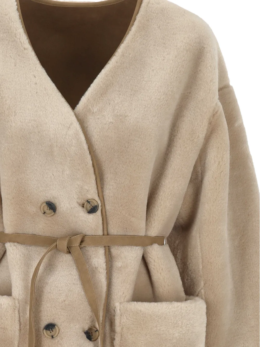 Urbancode Jack met imitatiebont Beige