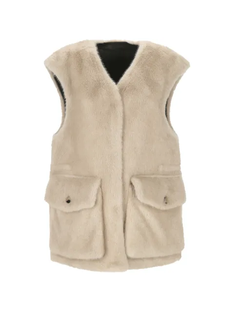 Urbancode reversible faux-fur gilet