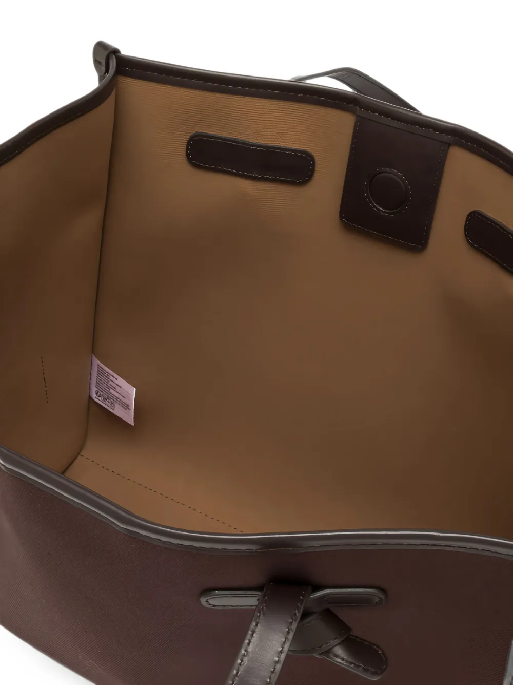 GIANNI CHIARINI Marcella shopper met leren afwerking Bruin