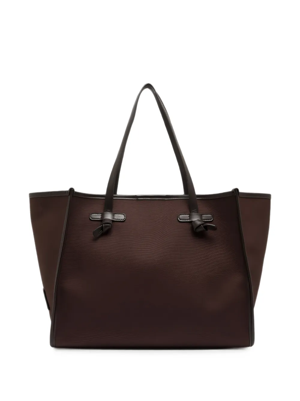 GIANNI CHIARINI Marcella shopper met leren afwerking Bruin