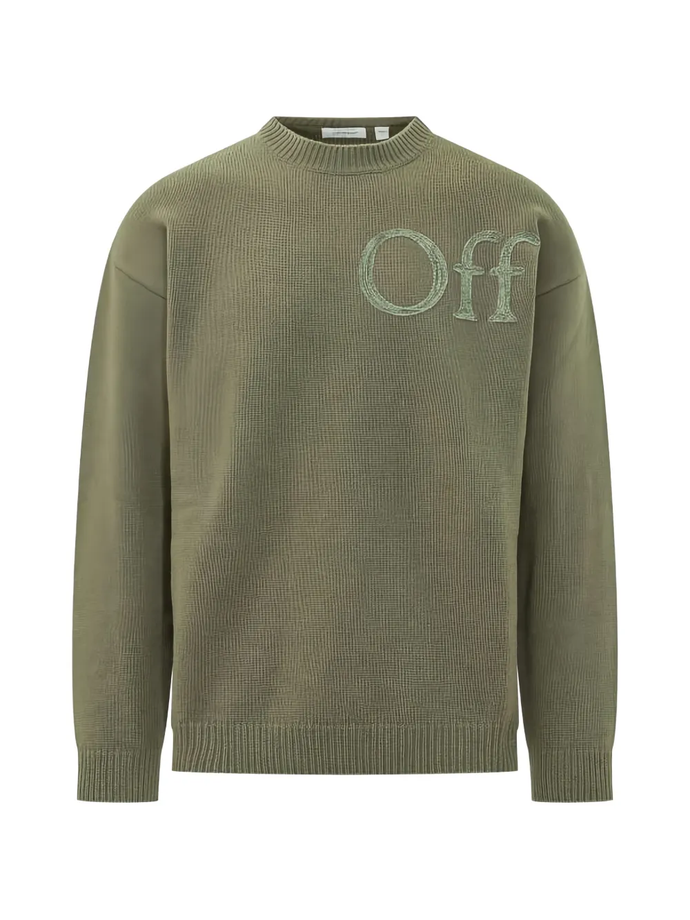 Off-White Bookish shared knit crewneck sweater