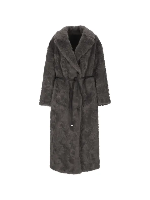 Urbancode belted faux-fur coat