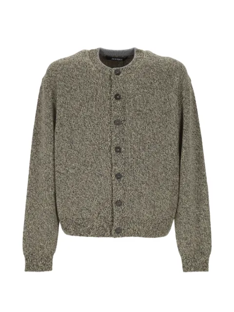Jacquemus logo-intarsia button-up cardigan