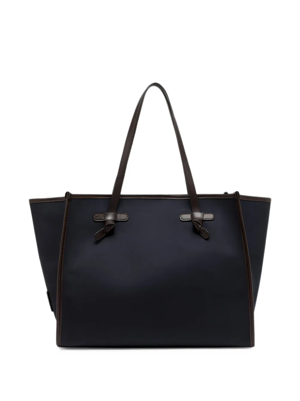 GIANNI CHIARINI Marcella shopper met leren afwerking Blauw
