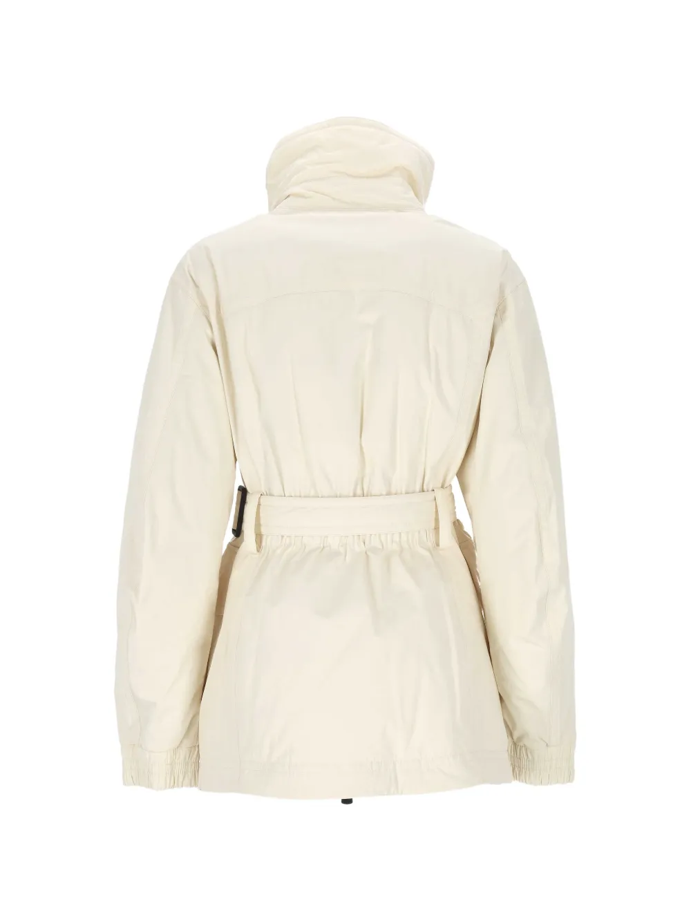 Moncler Grenoble Jack met capuchon en ceintuur Beige