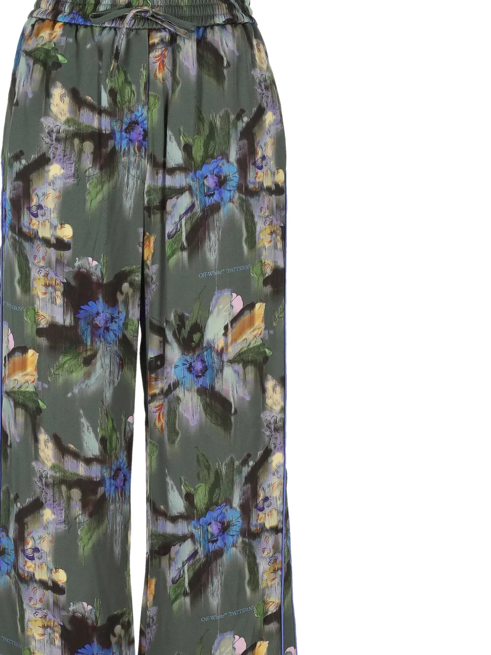 Off-White Broek met wijde pijpen Groen