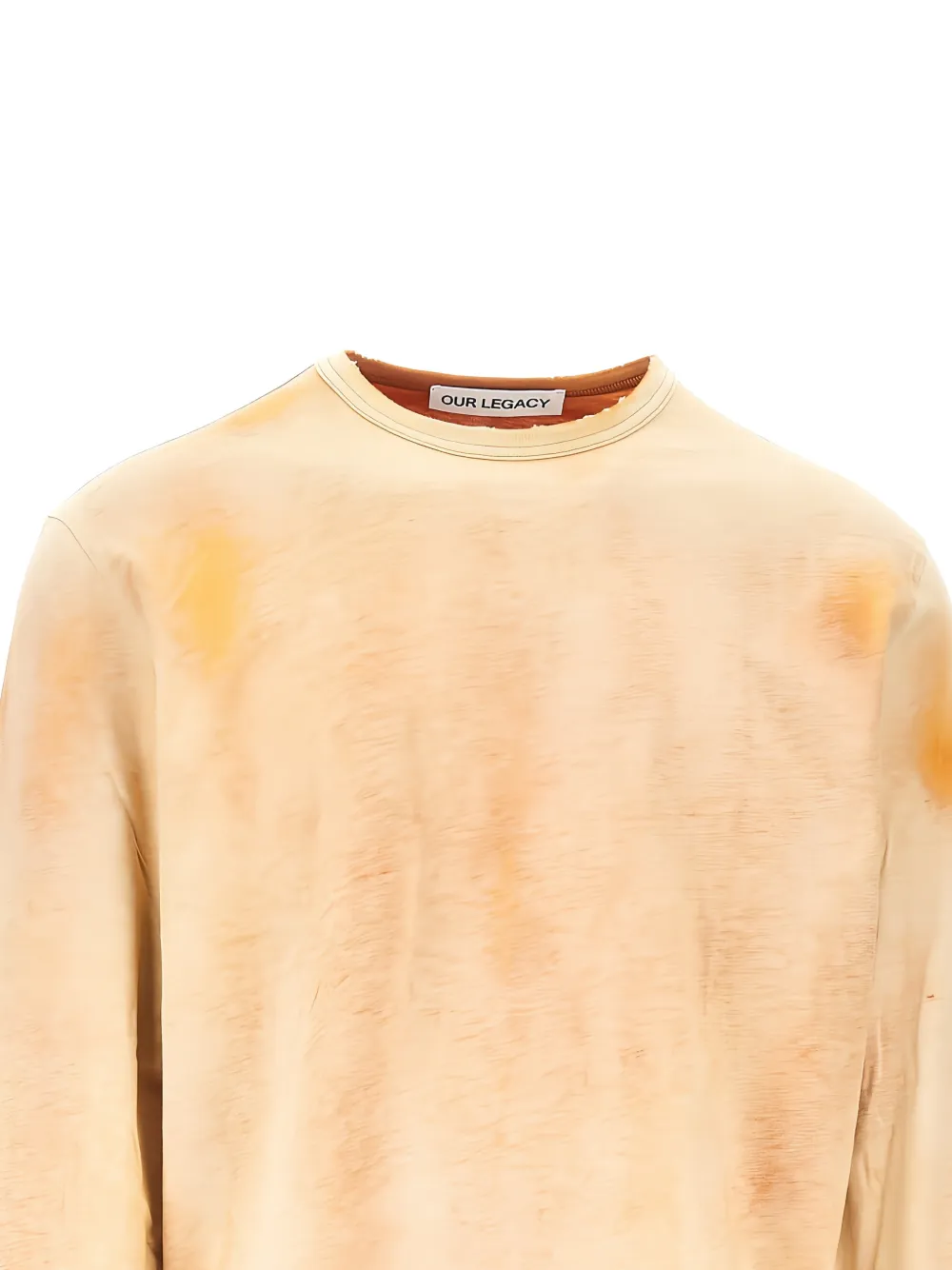 OUR LEGACY faded long-sleeve T-shirt Oranje