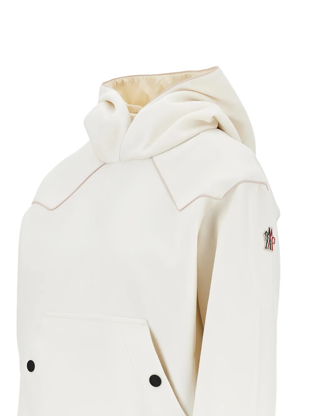 Moncler Grenoble Hoodie met logopatch Beige