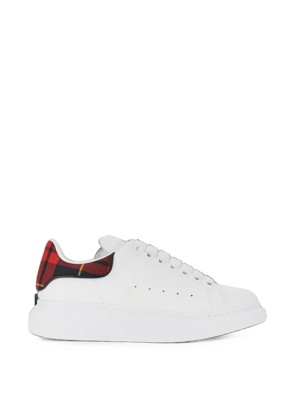Alexander McQueen oversized tartan-panel sneakers