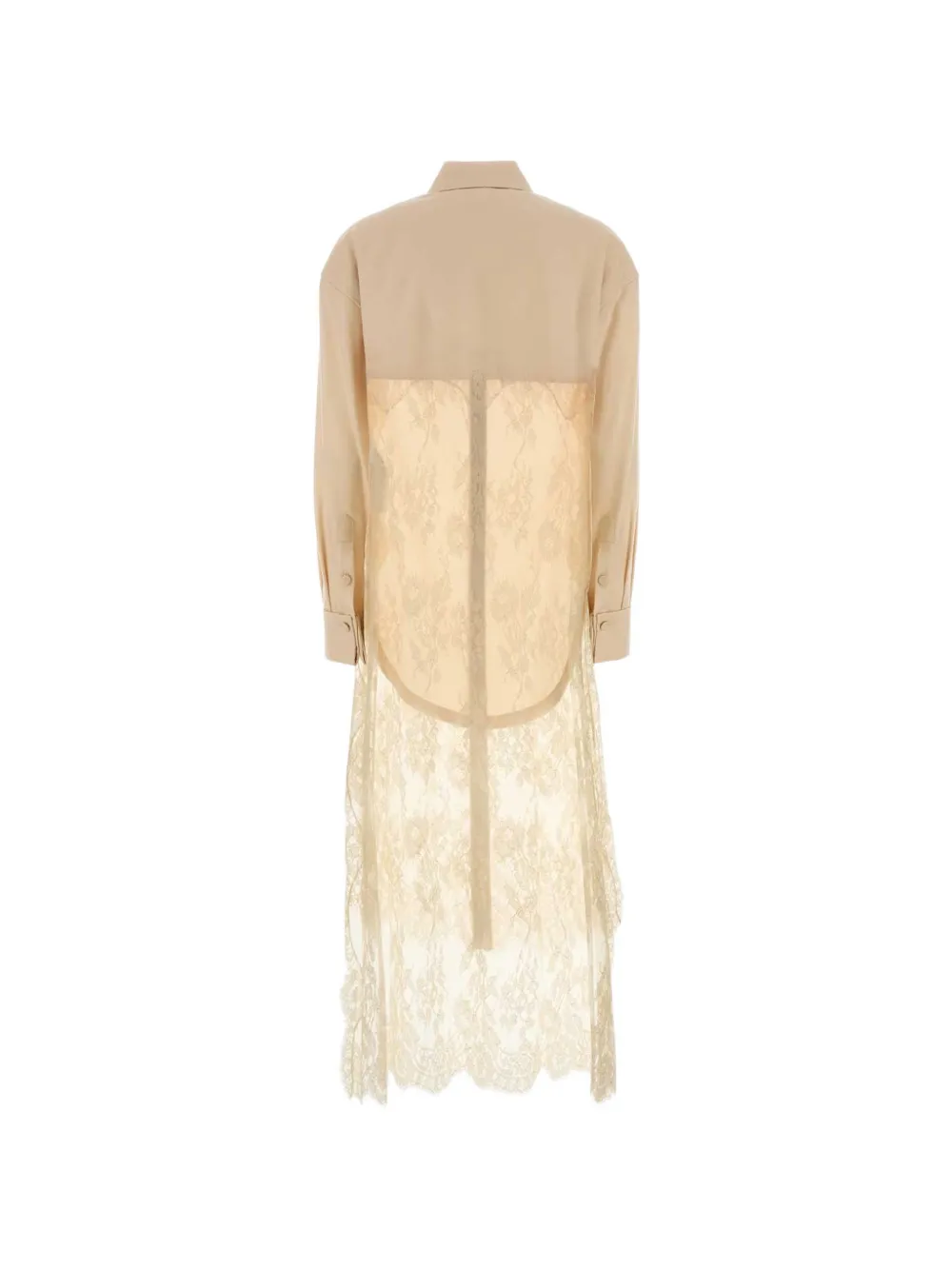 ZIMMERMANN Valiant lace-trim shirt Beige