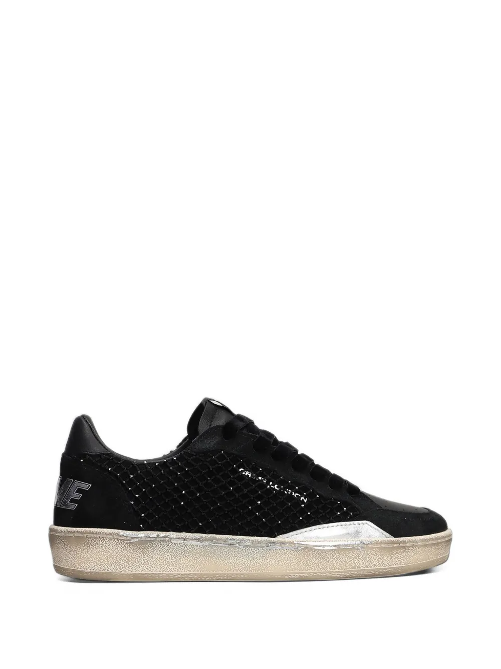 Crime London Chelsea stud-embellished leather sneakers