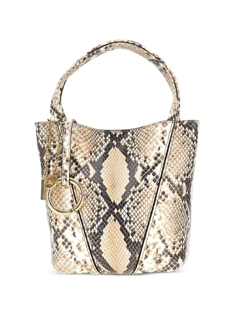 Chloé snakeskin-effect leather tote bag