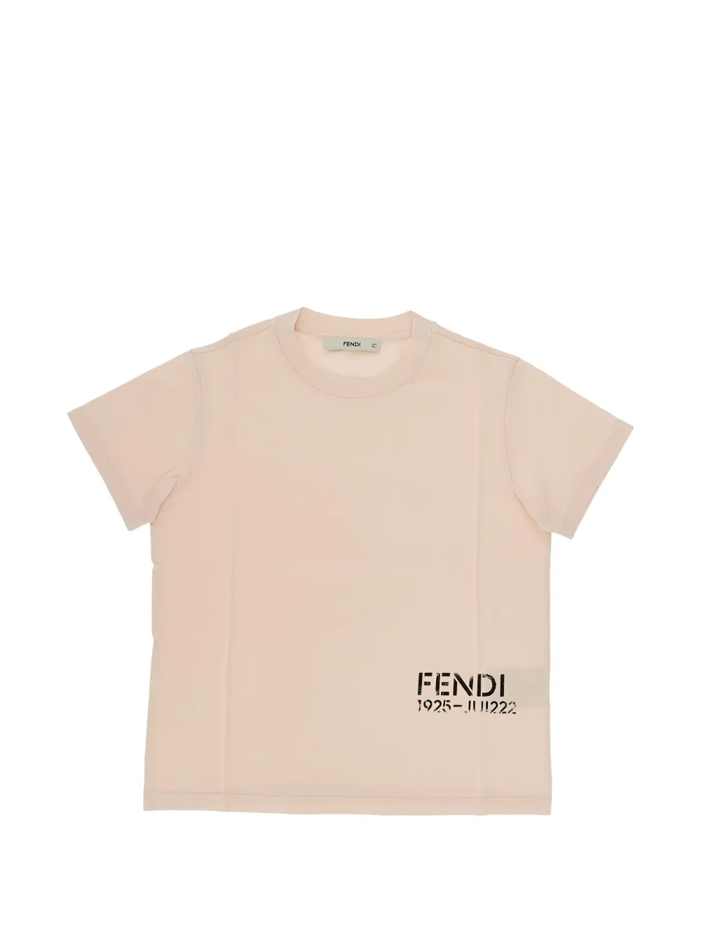 Fendi Kids logo-print T-shirt - Rosa