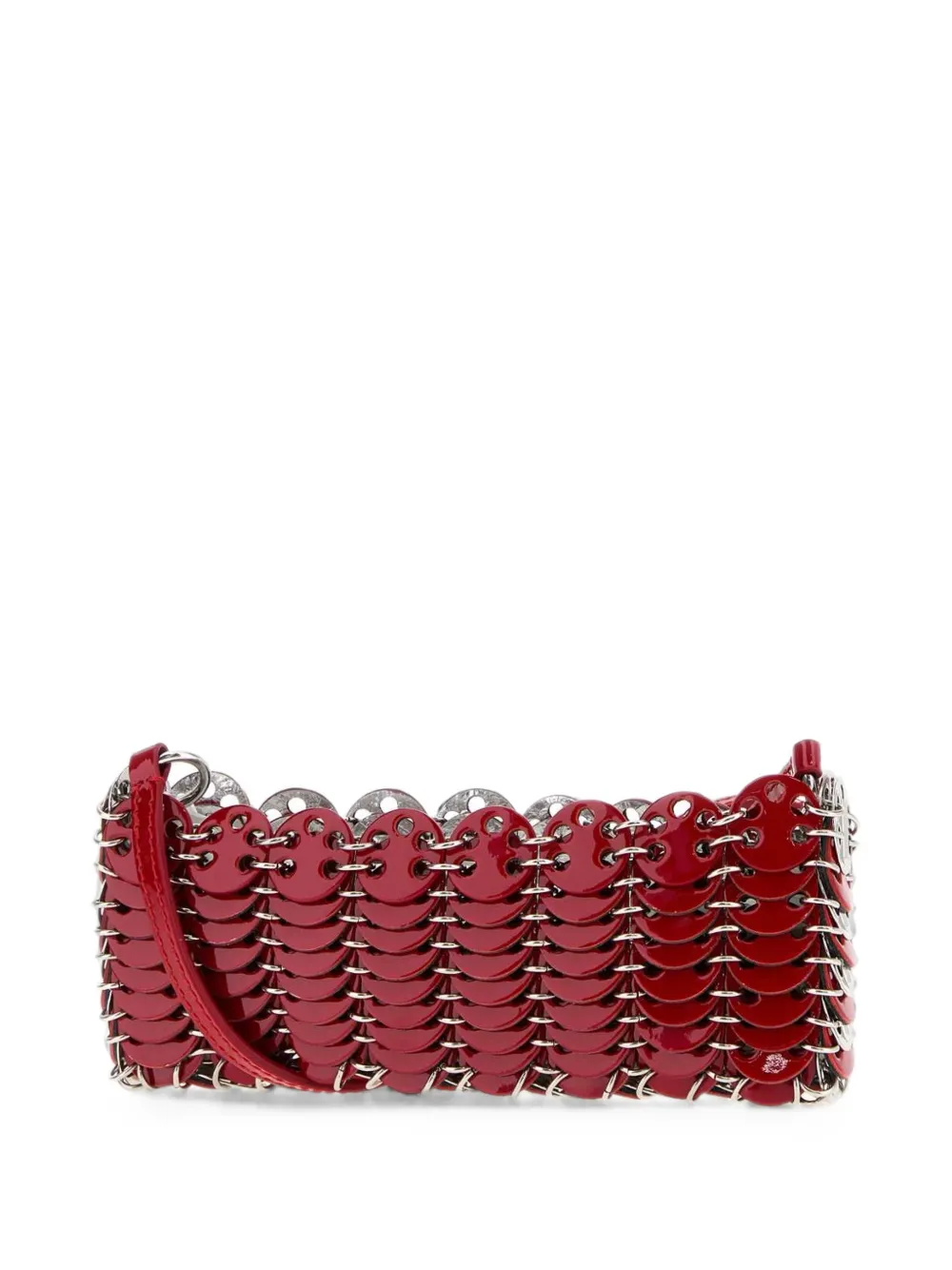 Rabanne Nano schoudertas met omslag Rood