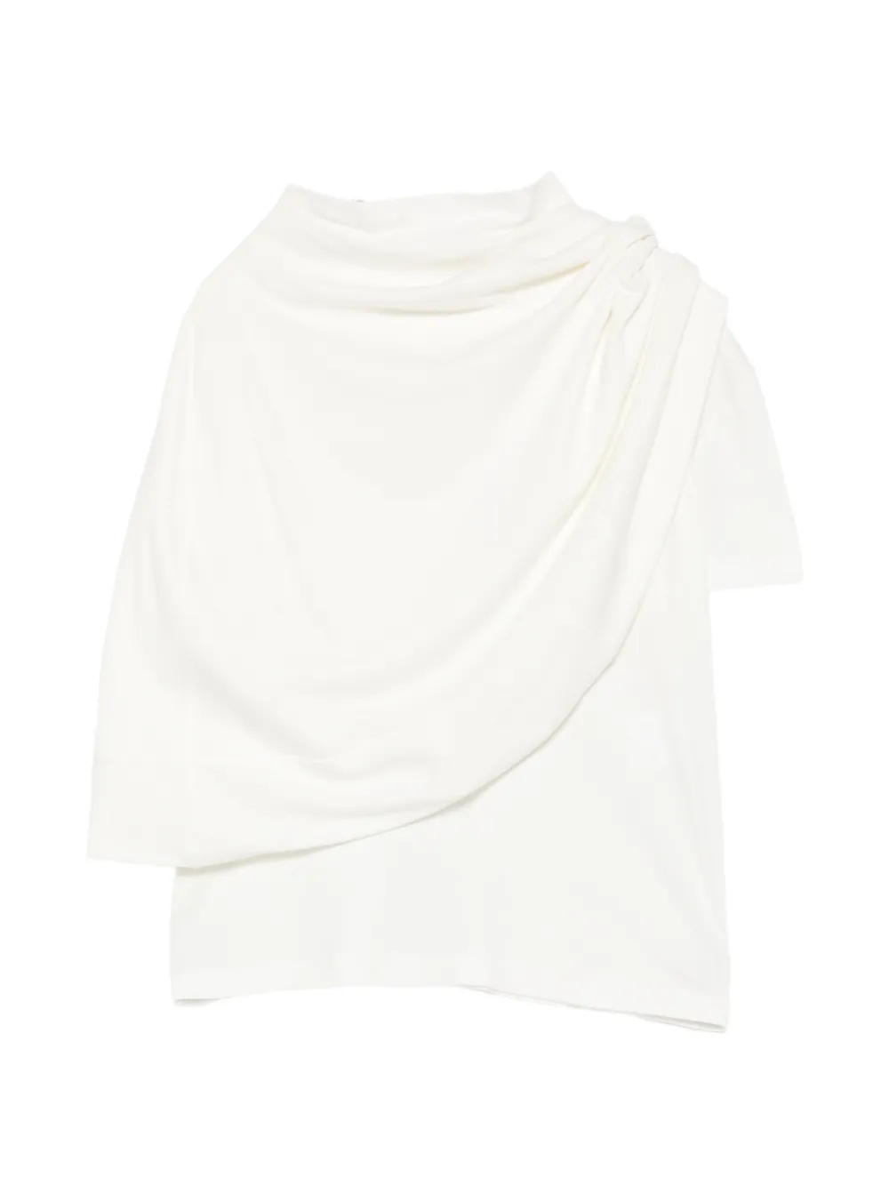 Magda Butrym draped asymmetric T-shirt - Toni neutri