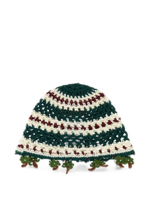 Alanui embroidered crochet beanie hat