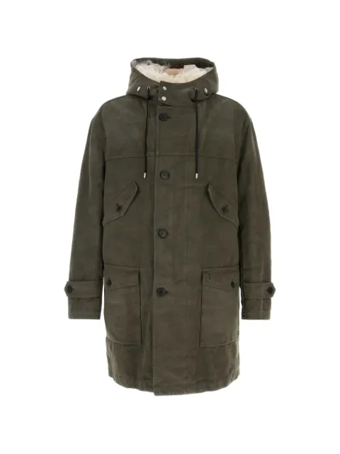 FENDI camouflage-print hooded parka