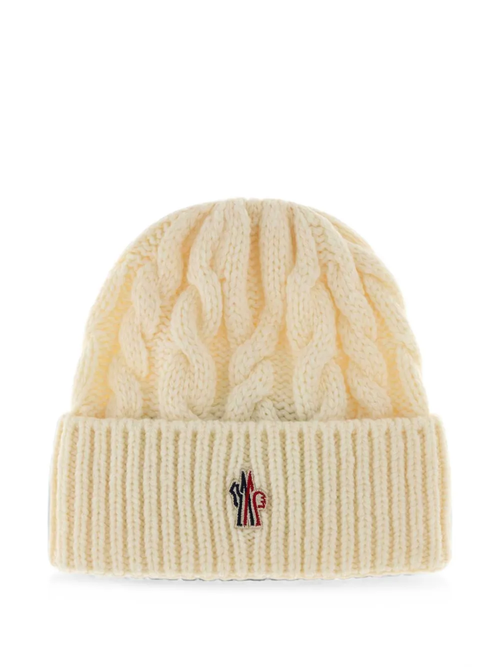 Moncler Grenoble cable-knit ribbed-trim beanie hat