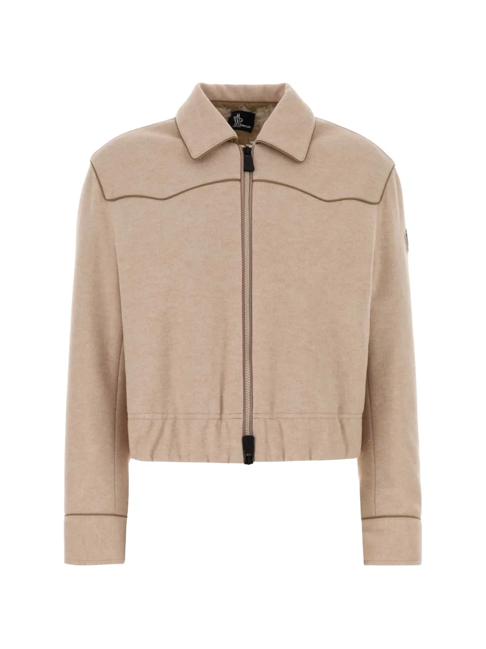 Moncler Grenoble Shirtjack met biesafwerking en westernschouderpas Roze